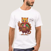 Meow Meow I'm a Cat Thanksgiving Turkey Tシャツ (正面)