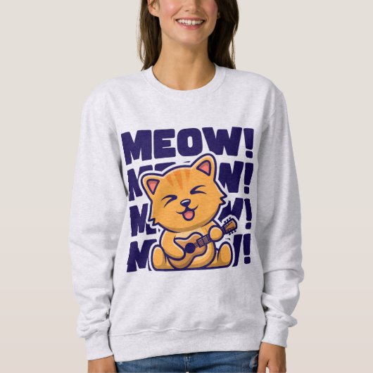 Meow meow meow meow スウェットシャツ (正面)