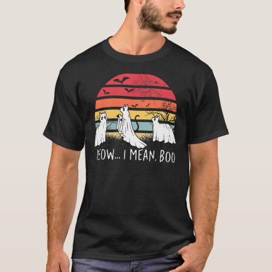 Meow Meow Meow Meow Meow Meow Screar Black C Tシャツ (正面)
