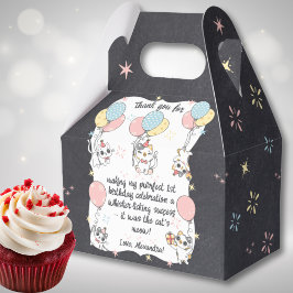 Meow Milestone: Catテーマ1歳の誕生日ありがとう フェイバーボックス