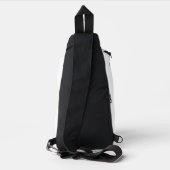 Meow – Minimalist Cat スリングバッグ (裏面)