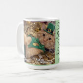 Meow Morning , photo,text, back text, Cat Photo コーヒーマグカップ (正面左)