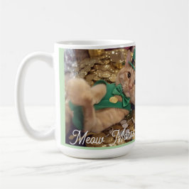 Meow Morning , photo,text, back text, Cat Photo コーヒーマグカップ