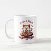 Meow & Munch Pizza Cat Mug コーヒーマグカップ (左)