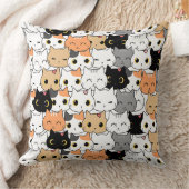 Meow Nation 20x20装飾用クッション クッション (ブランケット)