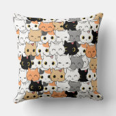 Meow Nation 20x20装飾用クッション クッション (裏面)