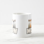 Meow Peeking Cats - Funny Cat Lover Humor Graphic コーヒーマグカップ (中央)