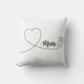 Meow , pillow for cat owners クッション (正面)