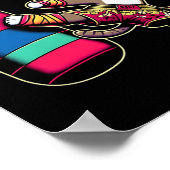 Meow Thai Muay Thai Cat Kickboxing For Men Women K ポスター (角)