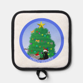 Meow-y Christmas 鍋敷き