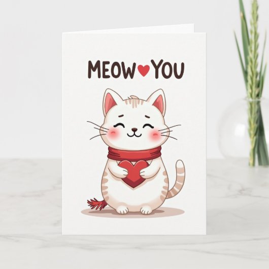 Meow You Love Kitten Art Card カード (正面)