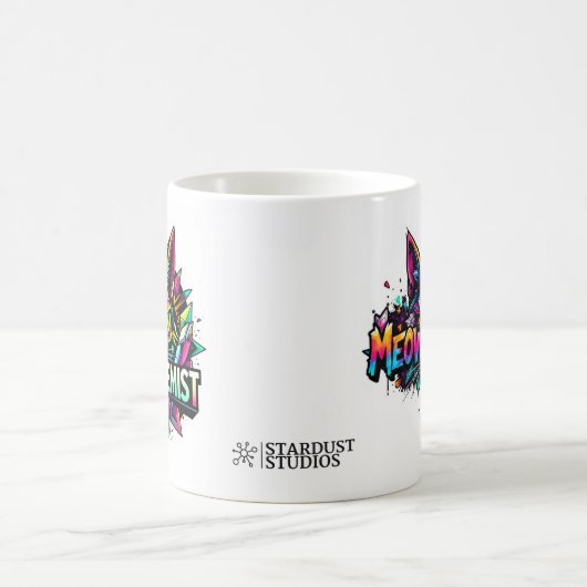 MEOWCHEMISTダブル顔マグ コーヒーマグカップ (中央)