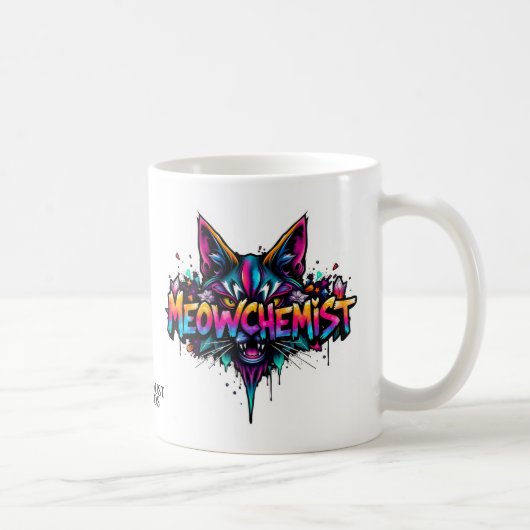 MEOWCHEMISTダブル顔マグ コーヒーマグカップ (右)