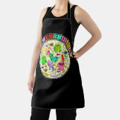 Meowcrobiology Cat Meow Microbiology Science Bacte エプロン (インサイチュ)