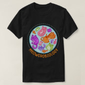 Meowcrobiology Cat Meow Microbiology Science Bacte Tシャツ (デザイン正面)