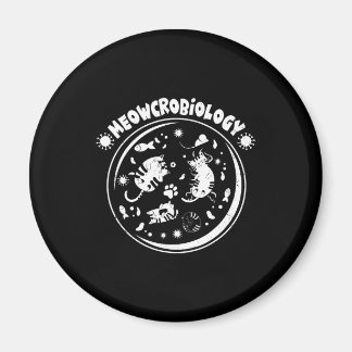 Meowcrobiology Microbiologyキュートなキッテン科学 マグネット