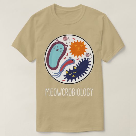 Meowcrobiology Science Cat Lover Premium 1418 Tシャツ (デザイン正面)