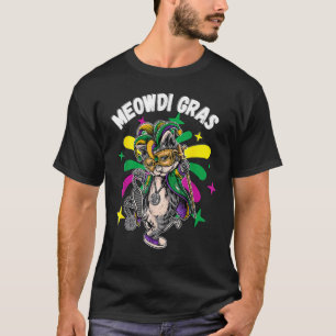 Meowdi Gras Cats Mardi Gras Neworleans St Louis Fu Tシャツ