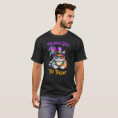 Meowdi Gras Mardi Gras with Kitten Fat火曜日 Tシャツ (正面フル)
