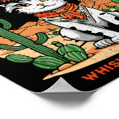 Meowdyパートナーカウボーイキャットヴィンテージ漫画おもしろい ポスター (角)