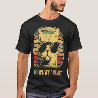 Meowdy Catヴィンテージ70s私は猫が欲しいと思うことをする Tシャツ