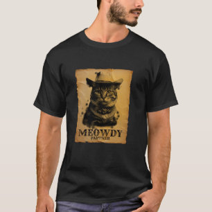 Meowdy Cowboy Cat皮肉おもしろい的なPun Western Hors Tシャツ