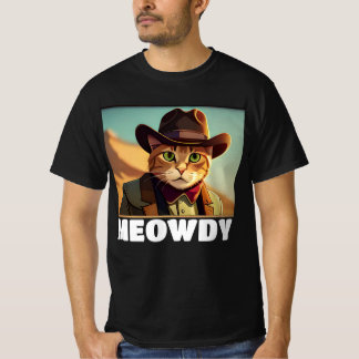 MEOWDY COWBOY CAT MENS T-SHIRT Tシャツ