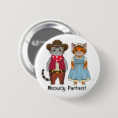 Meowdy Partner Cats of the wild west 缶バッジ (正面&裏面)