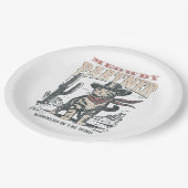 Meowdy Partner Cowboy Cat  ペーパープレート (アングル)