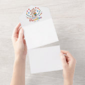 Meowentine 招待状のデザイン オールインワン招待状 (貼ってはがせる)