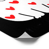 Meowentine Cute Cat Valentines Day Men Women Cat D ポスター (角)