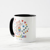 Meowentine Mug & Cupsデザイン(猫好き) マグカップ (正面左)