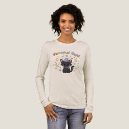 Meowgical Night Cute Halloween トライブレンドＴシャツ