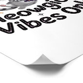 Meowgical Vibesのみ、浮動かわいいウィッチキャットオヴ ポスター (角)