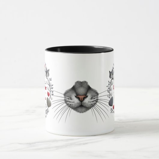 Meowgical Vibes - Living Better Cat Combo Mug (11) マグカップ (中央)
