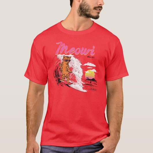 Meowi caesium friend vintage boy tシャツ (正面)