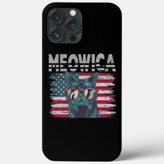 Meowica 4th of July Cat Lover Patriotic USA iPhone 13 Pro Maxケース