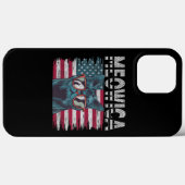 Meowica 4th of July Cat Lover Patriotic USA Case-Mate iPhoneケース (裏面 (横))