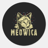 Meowica Cat 4th 7月サングラスメリカキャットアメリカ ラウンドシール (正面)