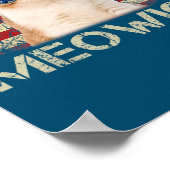 Meowica Cat 7月4日愛国米国 ポスター (角)