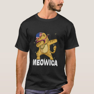 Meowica Pet Cat 7月の愛国的なアメリカのPr第4弾 Tシャツ