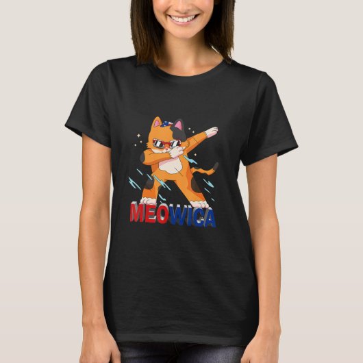 Meowica Pet Cat 7月の愛国的なアメリカのPr第4弾 Tシャツ (正面)