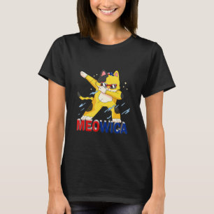 Meowica Pet Cat 7月の愛国的なアメリカのPr第4弾 Tシャツ