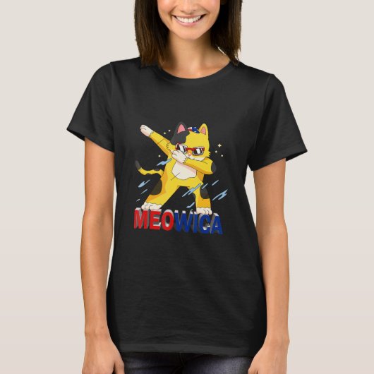 Meowica Pet Cat 7月の愛国的なアメリカのPr第4弾 Tシャツ (正面)