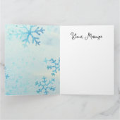 Meowing Stained-Glass Christmas Black Cat カード (内部)