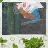 Meowjongg キッチンタオル (折り畳み)