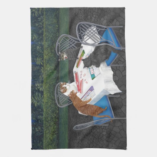 Meowjongg キッチンタオル (縦)