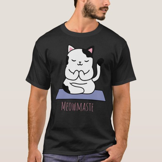 Meowmaste Animal Yoga Tシャツ (正面)