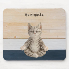 Meowmaste Cat Yogaマウスパッド マウスパッド