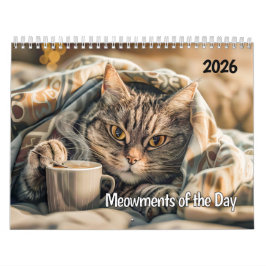 Meowments of the Day - 2026 Cat Calendar カレンダー